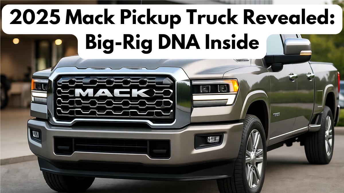 2025 Mack Pickup Truck Revealed: Big-Rig DNA Inside