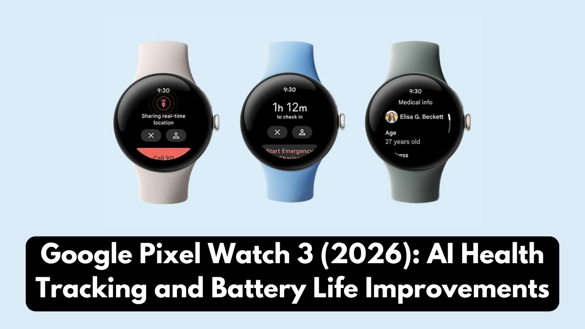 Google Pixel Watch 3 (2026): AI Health Tracking and Battery Life Improvements