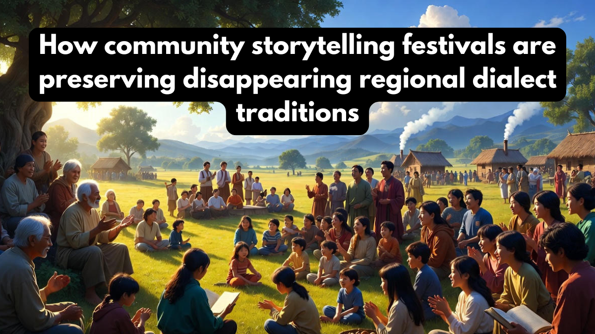 How community storytelling festivals are preserving disappearing regional dialect traditions
