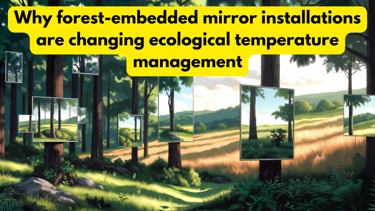 Why forest-embedded mirror installations are changing ecological temperature management