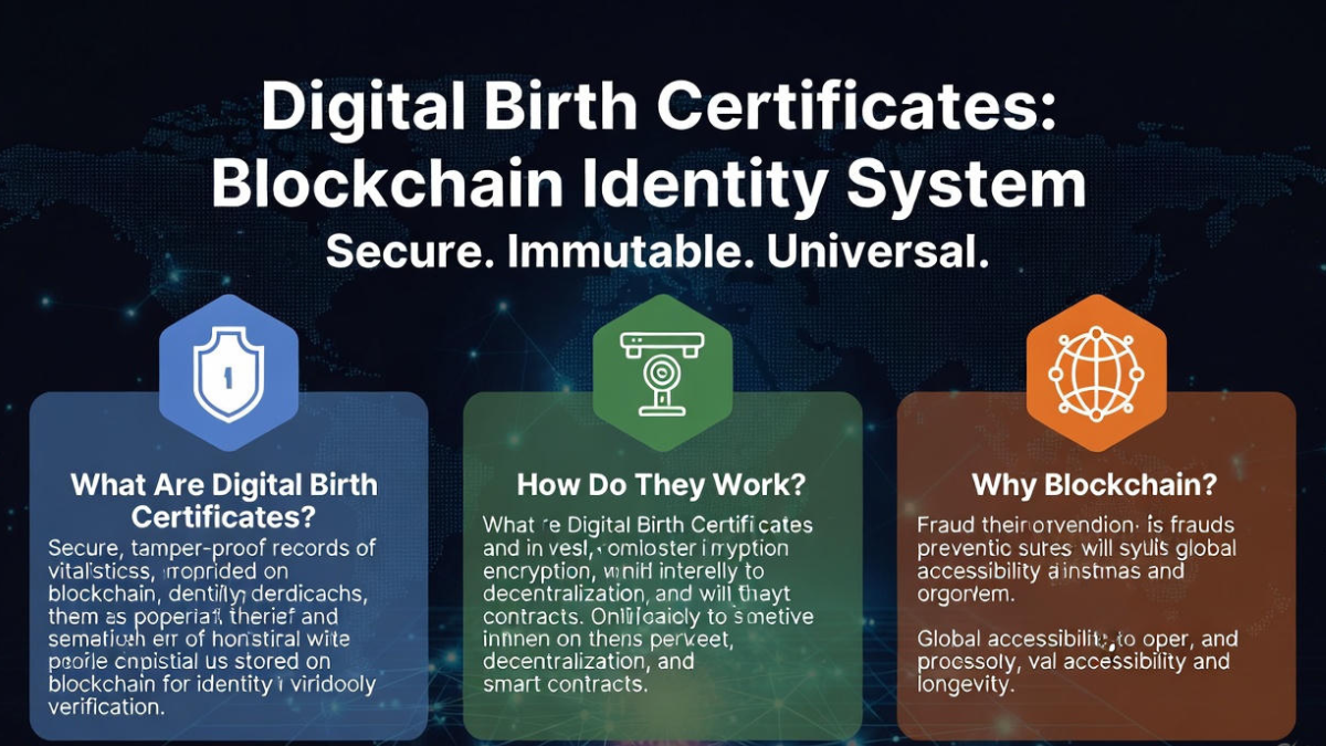 Digital Birth Certificates: Blockchain Identity System