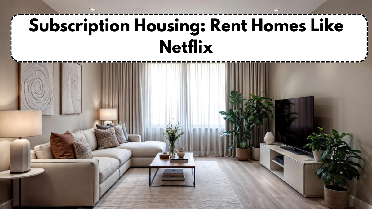 Subscription Housing: Rent Homes Like Netflix