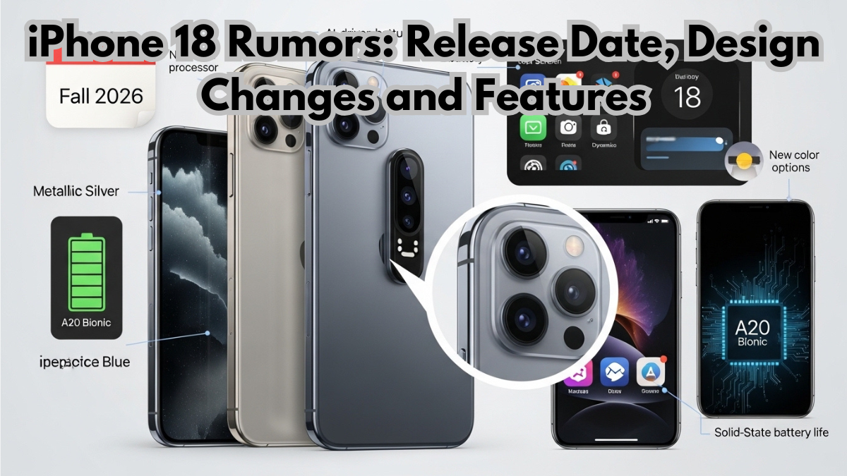 iPhone 18 Rumors: Release Date, Design Changes and Features
