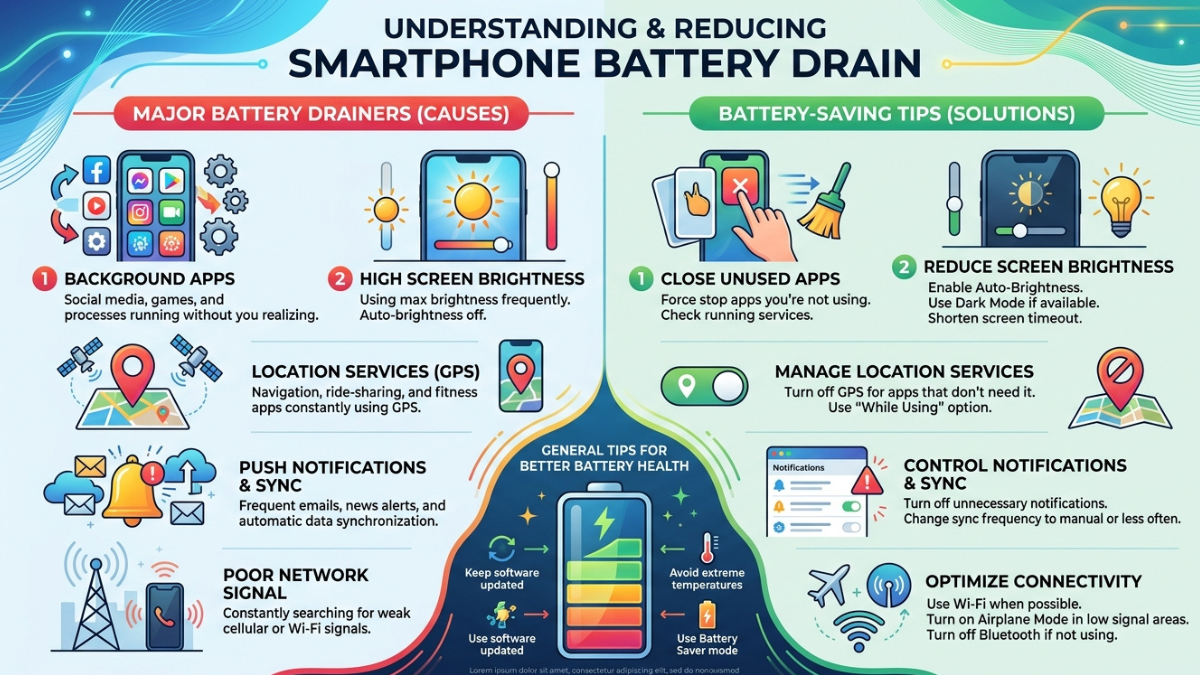Smartphone Battery Drain Fast Fix Guide