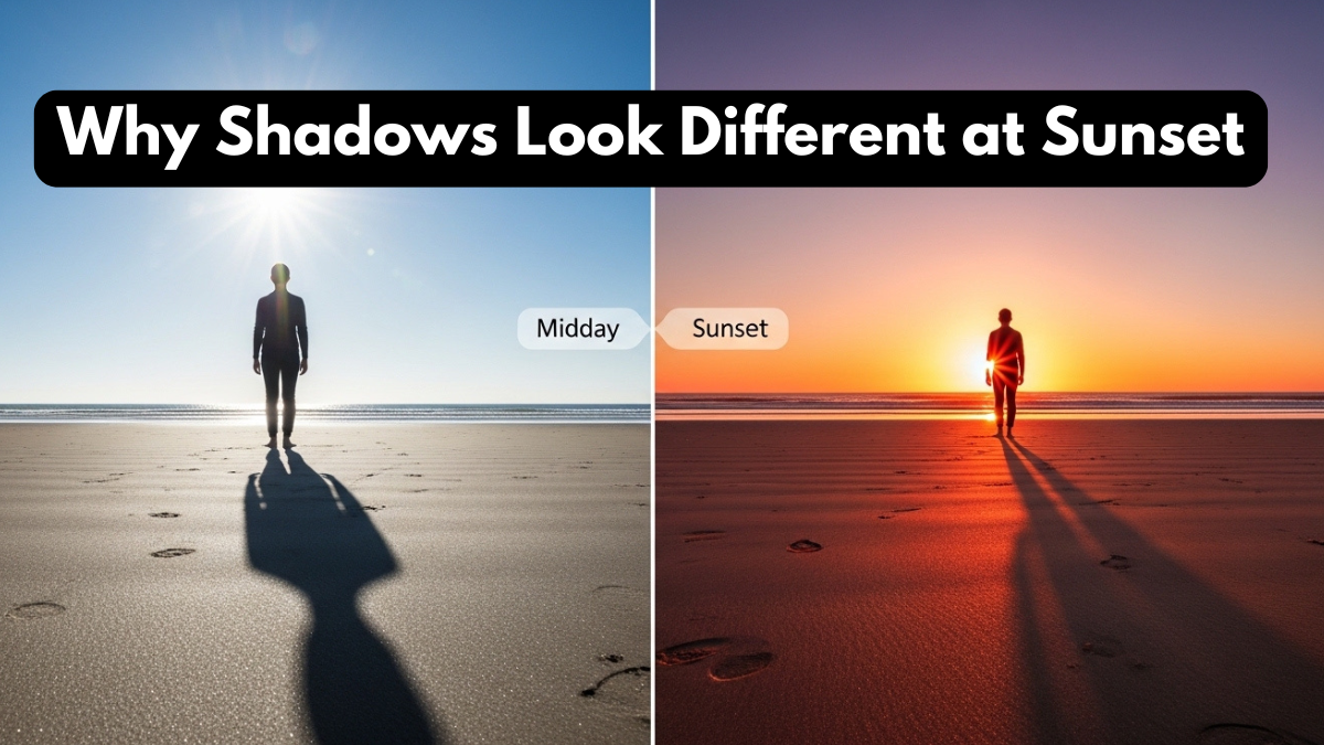 Why Shadows Look Different at Sunset